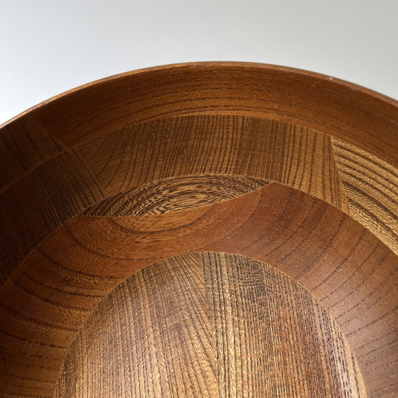 Image 1 of Set à salade scandinave vintage, saladier et couverts en teck, Suède, années 60