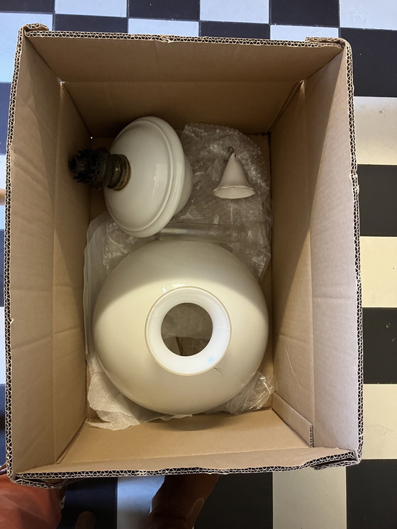 Image 1 of Lampada a sospensione a olio antica del XIX/XX secolo