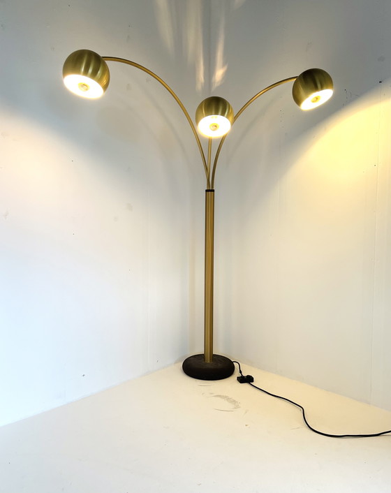 Image 1 of Vintage brass floor lamp, Goffredo Reggiani '70s