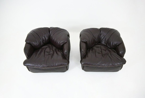 Image 1 of Sillones confidenciales de Alberto Rosselli para Saporiti Italia, años 70