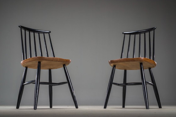 Image 1 of Satz Fanett-Esszimmerstühle von Ilmari Tapiovaara, 1960er Jahre