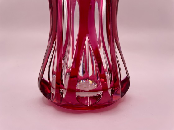 Image 1 of Jarrón de cristal de Val Saint Lambert