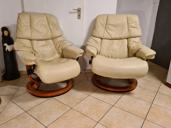 Image 1 of Stressless Relaxsessel Reno 2X L&S Fernsehsessel Ledersessel Top