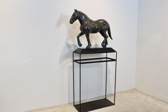 Bronze Pferd Bildhauerei von Cocky Duijvesteijn, Metall (Foto 12 von 13)