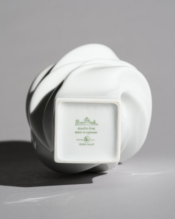Image 1 of Rosenthal Porcelain Vase Duo “Debut” by Michael Boehm & “Squall” by Cédric Ragot