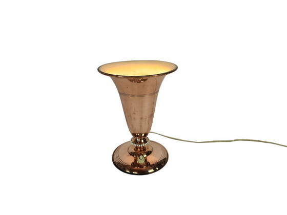 Image 1 of Art déco – Kelchlampe – Kupfer – Stehlampe – Holland – 1. Hälfte des 20. Jahrhunderts