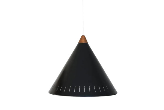 Black Bent Karlby cone lamp for LYFA – Pendant lamps, Aluminium, Copper, Mid Century Modern (photo 5 of 5)