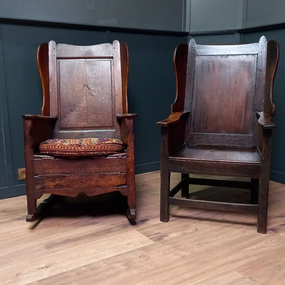 Image 1 of Fauteuil, chaise de berger, chaise d'agneau.