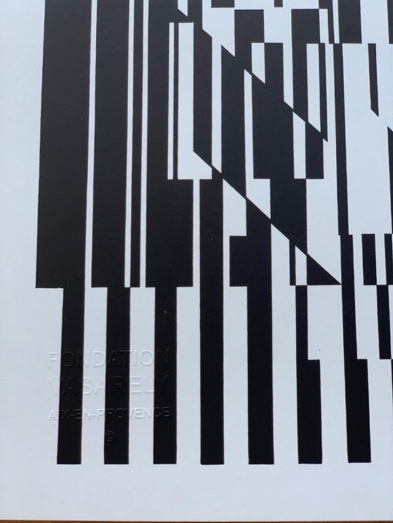 Image 1 of Victor Vasarely - Op Art Print "Calcis" (1973) - Editions du Griffon