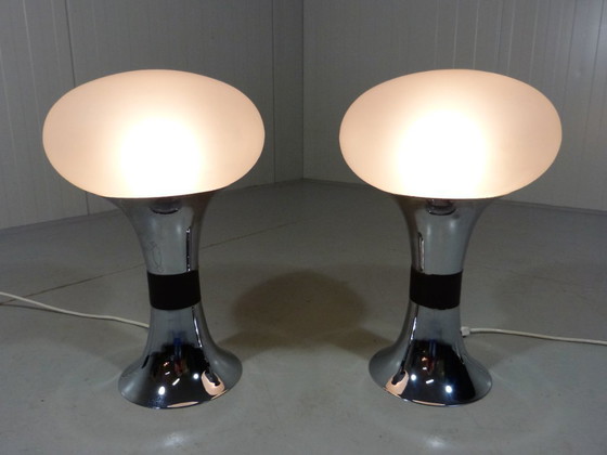 Image 1 of Set of 2 large Space Age table lamps 1960s
