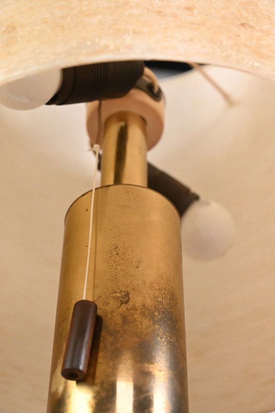 Image 1 of Lampada da tavolo in teak e ottone