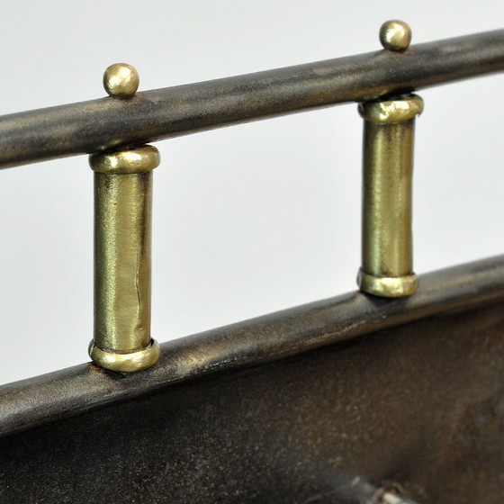 Image 1 of Set ijzeren nachtkastjes, circa 1910