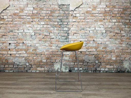 4x Moroso Fjord bar stool yellow