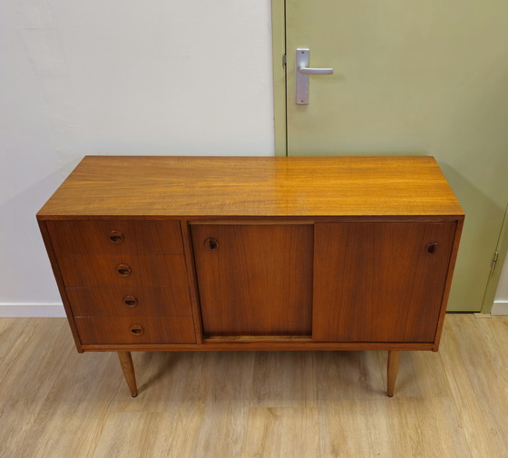 Image 1 of Vintage Teak Sideboard Chest of Drawers Dresser Cupboard Cupboard