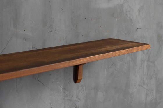 Image 1 of Custom Wall Console and Shelf by Pierre Chapo, France, 1970s