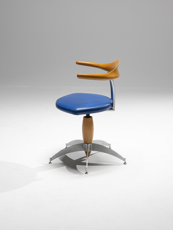 Image 1 of Swivel Chair in Style of Bořek Šípek, Italy, 1980s
