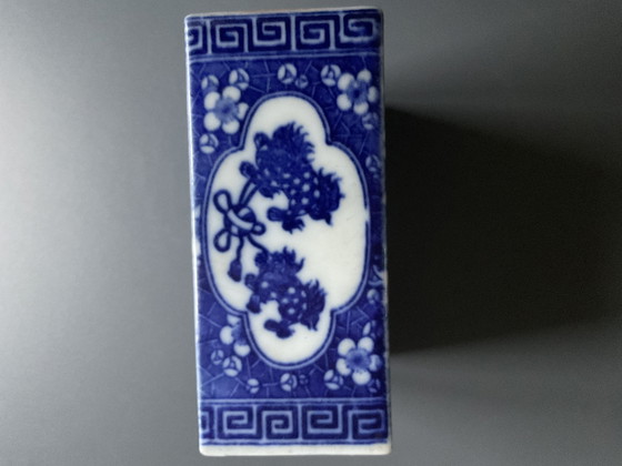 Image 1 of Ancien oreiller à opium en porcelaine , XIX ème siècle , Chine 