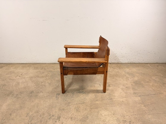 Image 1 of Natura fauteuils van grenenhout en leer, ontworpen door Karin Mobring voor Ikea, jaren 70, set van 2.