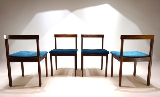 Image 1 of Asko Finland Set di 4 sedie da pranzo Tectonia di Jussi Peippo, 1960