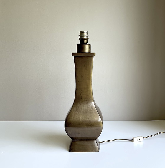 Image 1 of Lampe de table vintage . Laiton . Reim Interline Fuchs Gilching . MCM .