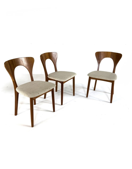 Image 1 of 3x chaise de salle à manger vintage 'Peter', Koefoeds Hornslet '70