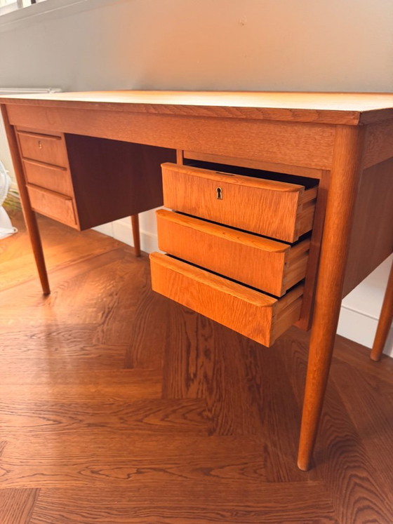 Charmant bureau danois vintage (chêne) – Bureaux, Wood (photo 4 of 8)