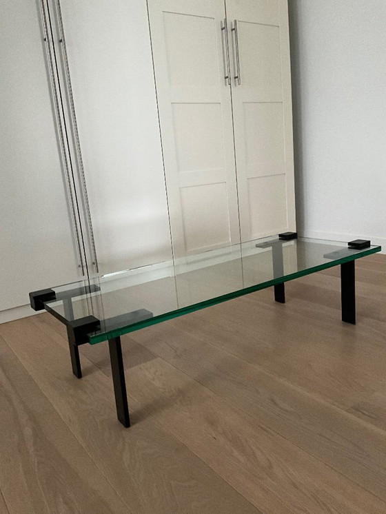 Image 1 of Gelderland 7920 T-table, Tavolino da caffè in vetro, design Bart Vos