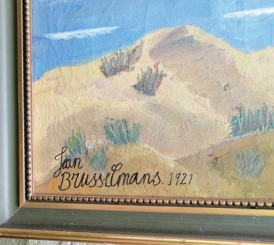 Jean Brusselmans 'Dünenlandschaft' Öl auf Leinwand – Gemälde & Zeichnungen, Canvas (photo 3 of 5)
