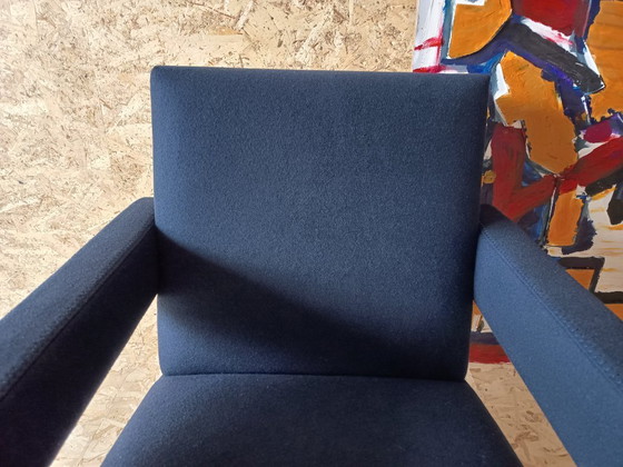 Image 1 of CASSINA Utrecht 637 armchair in Midnight BLUE Kvadrat wool by Gerrit Rietveld