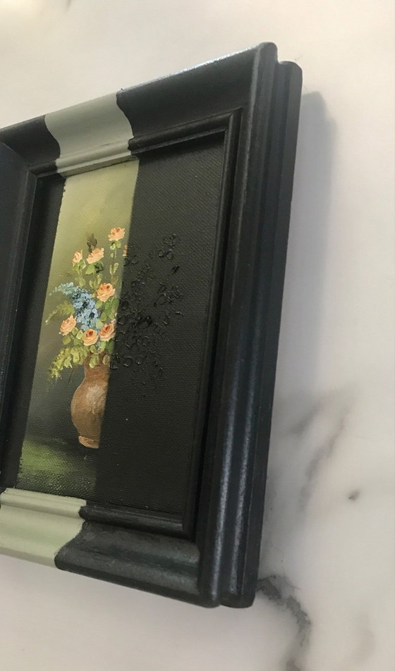 Image 1 of Piccola pittura ad olio floreale