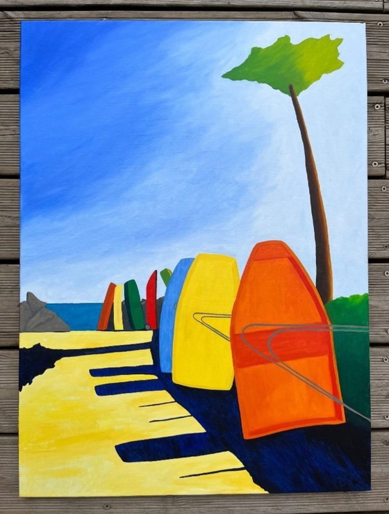 Image 1 of Huile sur châssis entoilé Format 81x60cm