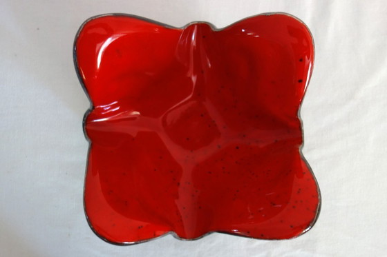 Image 1 of Jarrón vacío de bolsillo con forma de pañuelo de cerámica de los años 50/60 en Francia.