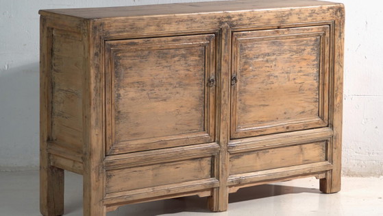 Antique sideboard in pine wood – China, circa 1930 – Iron (photo 3 of 40)