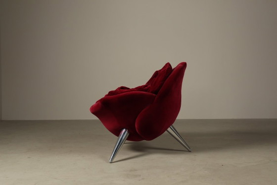Image 1 of Pair of Rose lounge chairs by Masanori Umeda for Edra, Italy 1990