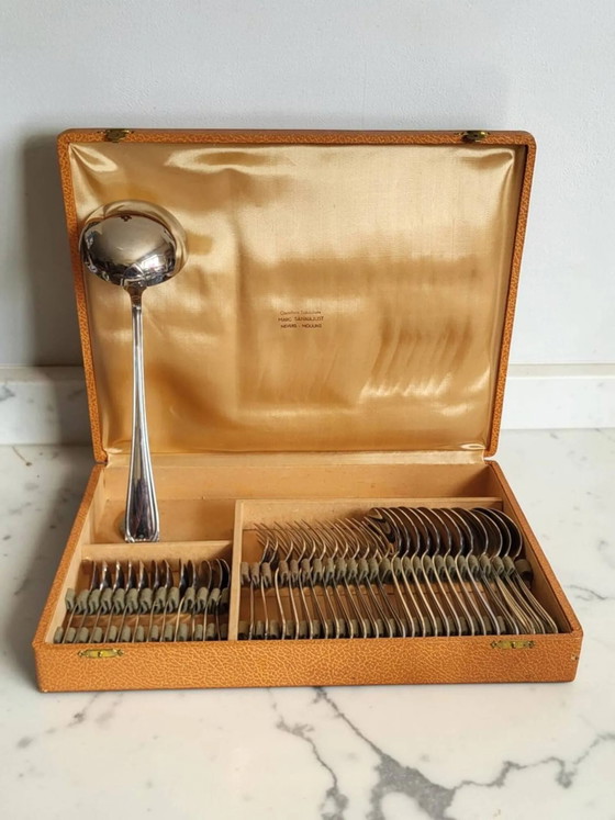 Art Deco stainless steel cutlery set 37 pieces (photo 7 of 7)