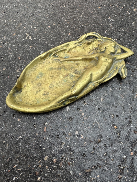 Image 1 of Schmucktablett aus Bronze im Jugendstil