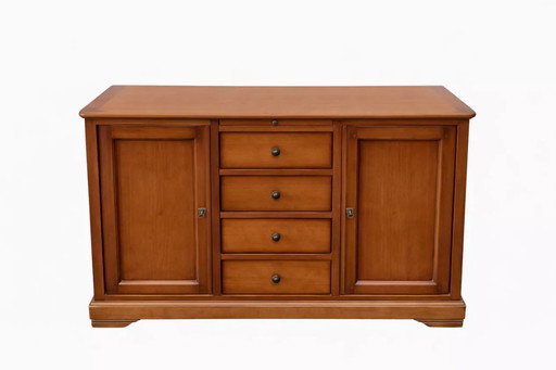 Louis Philippe style cherrywood sideboard with 2 doors and 4 drawers