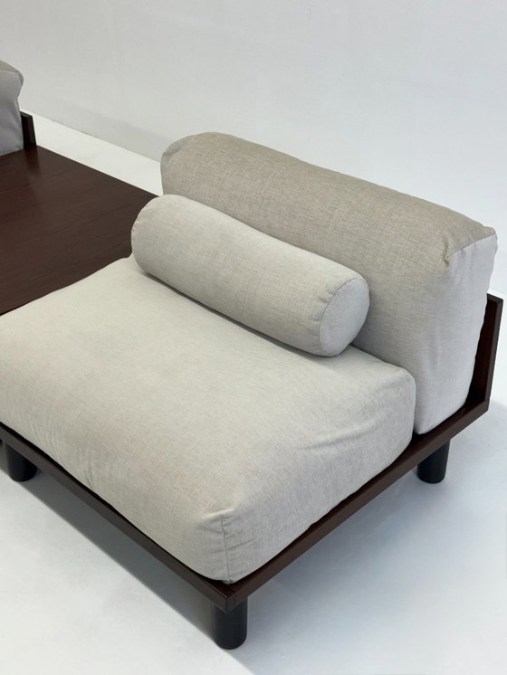 Image 1 of Italian modular sofa with coffee table set in Japandi Style