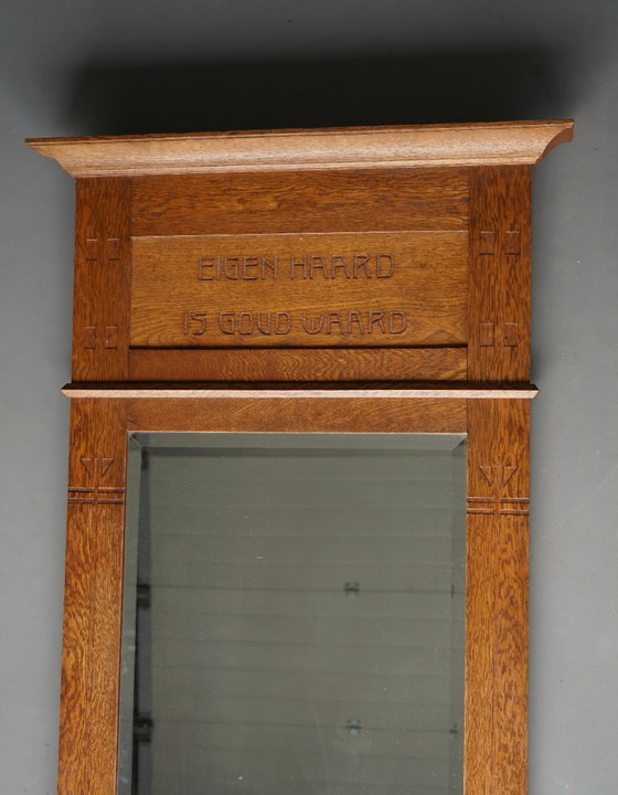 Nieuwe Kunst Arts & Crafts Wandspiegel, jaren 20 – Wood (photo 7 of 13)