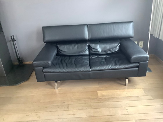 Image 1 of Black leather two-seater from the brand Jori