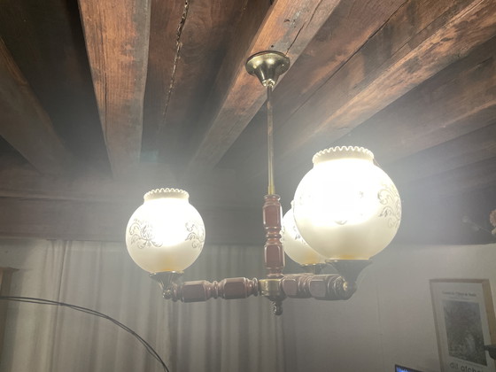 Image 1 of Vintage pendant lamp/chandelier Regency style