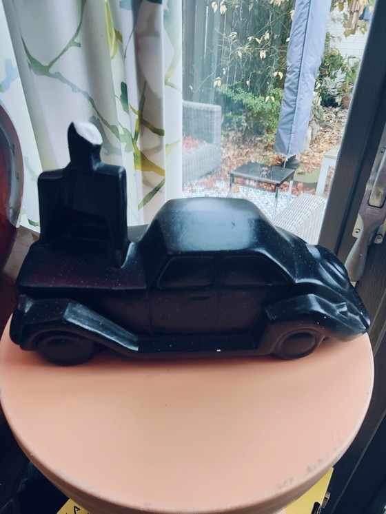 Image 1 of Ceramica anni '80. Limone vintage con uomo, bianco/nero