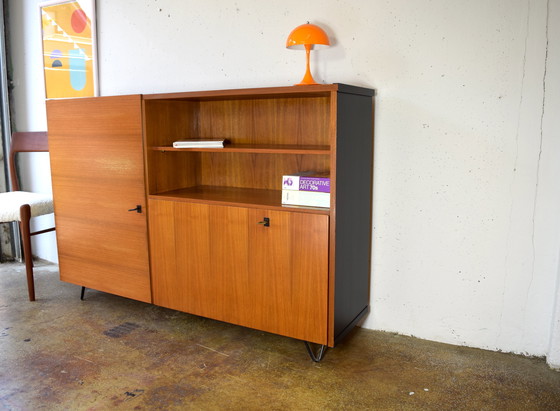Image 1 of Mid - Century highboard vintage sideboard cabinet chest of drawers