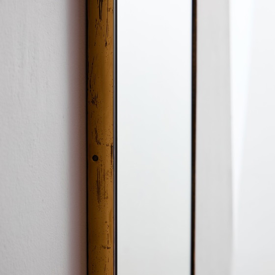 Image 1 of MK10992 Specchio con cornice in metallo e ottone