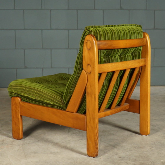 Image 1 of Fauteuil Vintage - Velours Vert - 1970