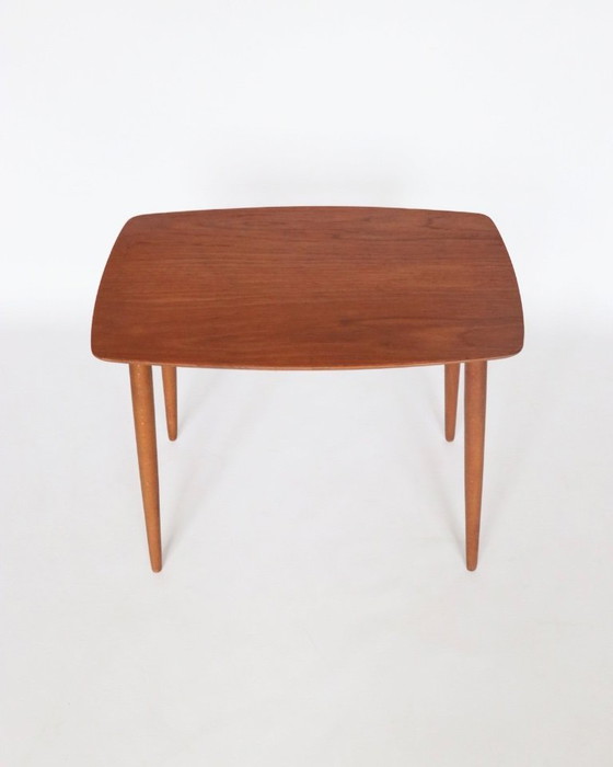 Image 1 of Vintage side table teak coffee table retro mid-century