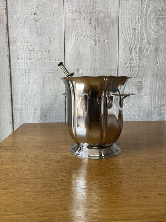 Image 1 of Guy Degrenne Ice Bucket with Tongs