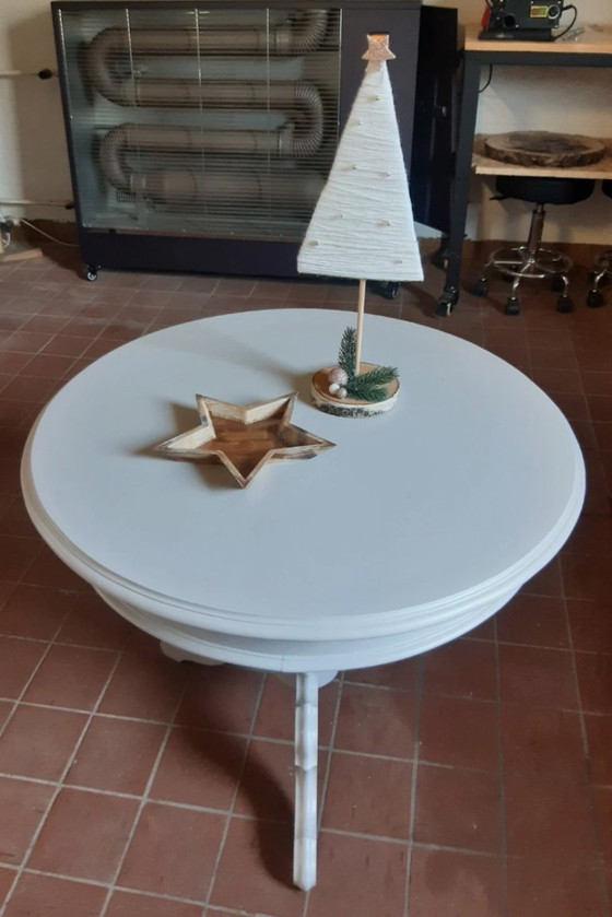 Antique Biedermeier Table | Professionally restored & lacquered | MissPompadur, Coffee tables, Wood, Creme (photo 7 of 10)