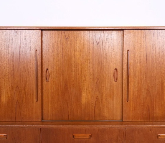 Image 1 of Vintage hoog teak dressoir, 1960s