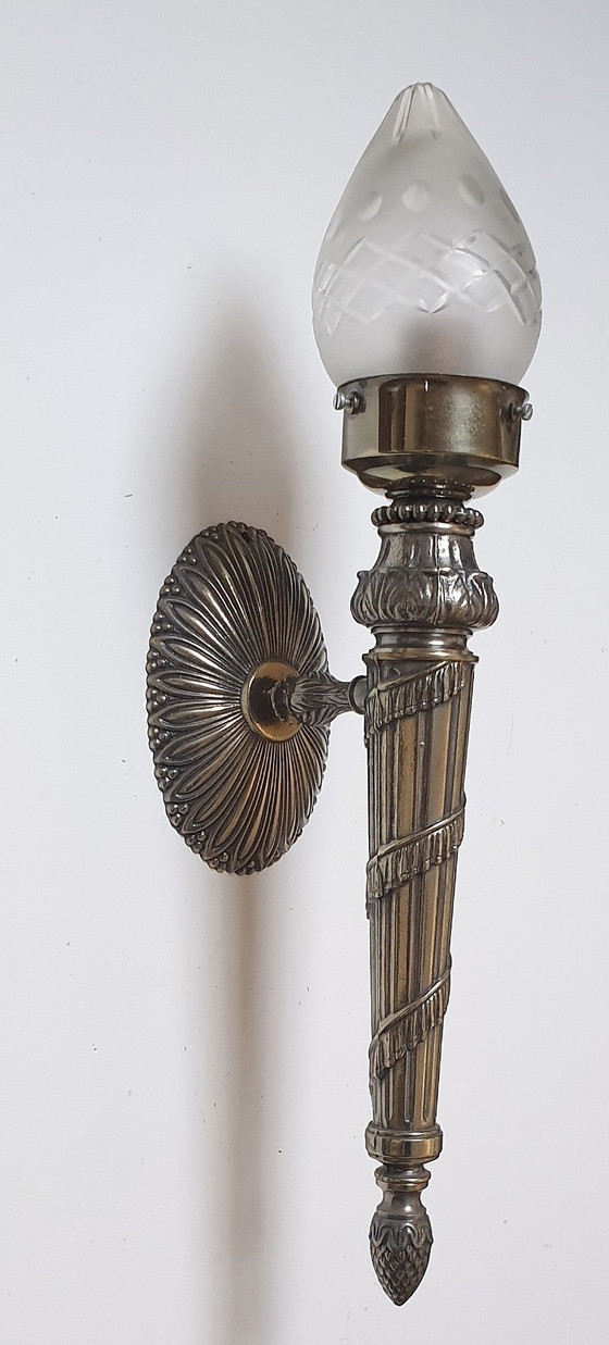 Image 1 of 2 lampade da parete / torce in stile Art Déco Impero